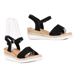 SDS Sandalias negras con purpurina negro 1