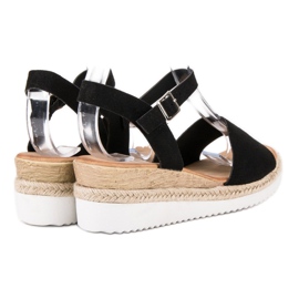SDS Sandalias negras con purpurina negro 4