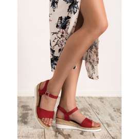 SDS Sandalias rojas con purpurina rojo 6