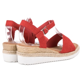 SDS Sandalias rojas con purpurina rojo 2