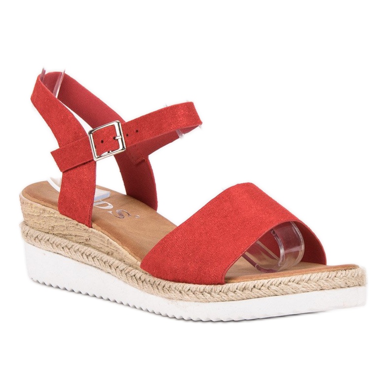 SDS Sandalias rojas con purpurina rojo 1