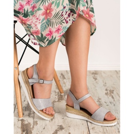SDS Sandalias grises con purpurina 5