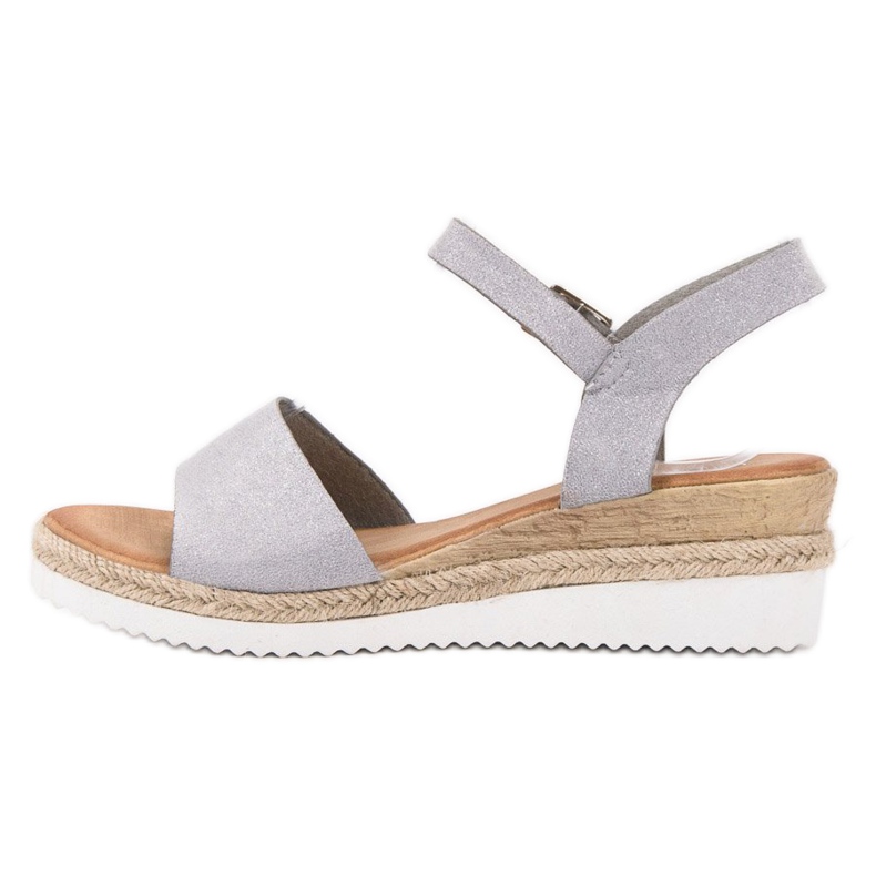 SDS Sandalias grises con purpurina 2