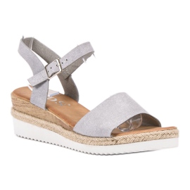 SDS Sandalias grises con purpurina 3