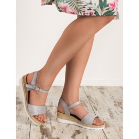 SDS Sandalias grises con purpurina 4
