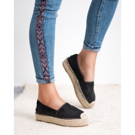 Coura Zapatos sin cordones en la plataforma negro 3