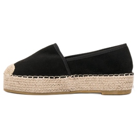 Coura Zapatos sin cordones en la plataforma negro 1