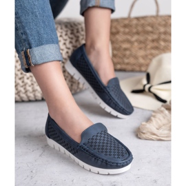 Vinceza Mocasines azul marino 4