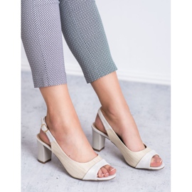 Evento Sandalias beige elegantes 4