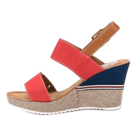 Goodin Sandalias rojas rojo multicolor 1