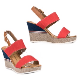 Goodin Sandalias rojas rojo multicolor 5