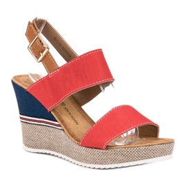 Goodin Sandalias rojas rojo multicolor 7