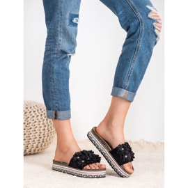 Sergio Todzi Zapatillas Con Flores negro 3