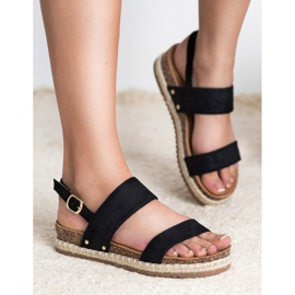 Bestelle Sandalias con purpurina negro 3