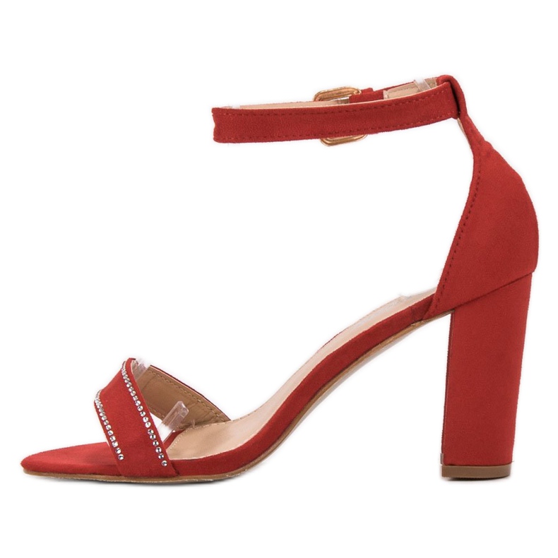 Abloom Sandalias con cristales rojo 1 Abloom Sandalias con cristales rojo 1