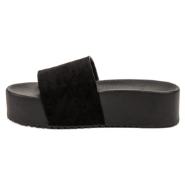 Ideal Shoes Zapatillas en la plataforma negro 3