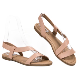 Primavera Sandalias planas sin cordones beige 2