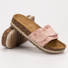 Bestelle Pantuflas Con Volante rosa 1