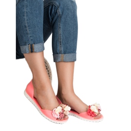 Ideal Shoes Meliski con flores rosado 2 Ideal Shoes Meliski con flores rosado 2