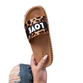 Erynn Zapatillas de gamuza Love marrón 6