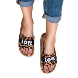 Erynn Zapatillas de gamuza Love marrón 4