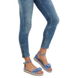 Sandalias alpargatas azules YJ-2M11-18 Azul 3
