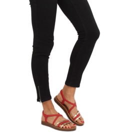 Sandalias de mujer rojas 2220 Red rojo 2