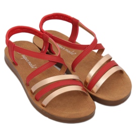 Sandalias de mujer rojas 2220 Red rojo 1