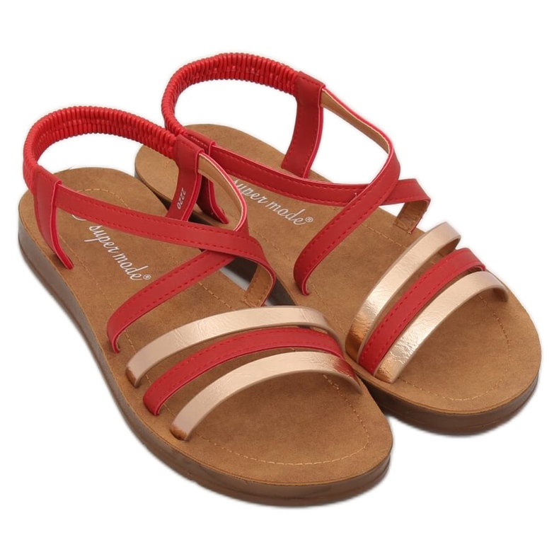 Sandalias de mujer rojas 2220 Red rojo 1