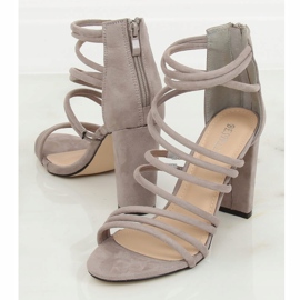 Sandalias grises de tacón AT-0662-L Gris 2 Sandalias grises de tacón AT-0662-L Gris 2