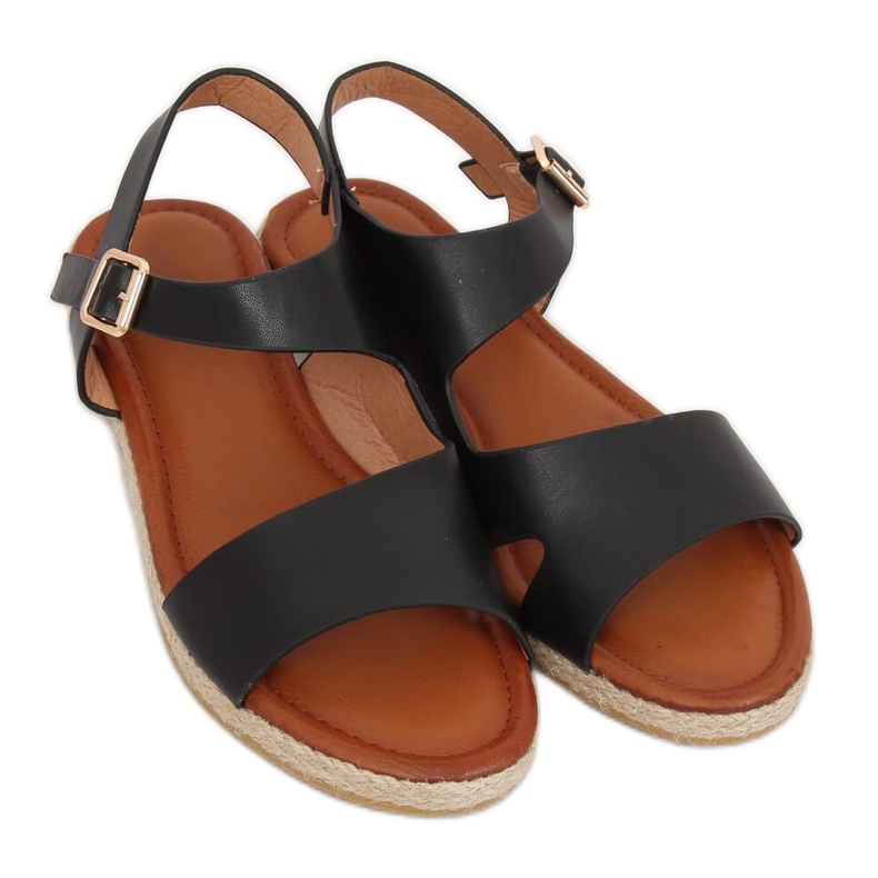 Sandalias de mujer negras H-7 Black negro 2