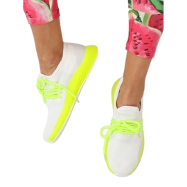 B-6851 Calzado deportivo amarillo, blanco y amarillo 2 B-6851 Calzado deportivo amarillo, blanco y amarillo 2