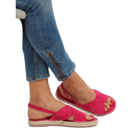 Sandalias alpargatas fucsia YJ-2M12 Fucsia rosado 3