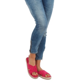 Sandalias alpargatas fucsia YJ-2M12 Fucsia rosa 1