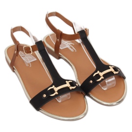 Sandalias negras de mujer 127-97 Negro marrón 1