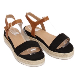 Sandalias alpargatas negras Y-8224 Black negro 2