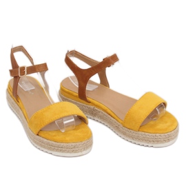 Sandalias alpargatas amarillas Y-8224 Yellow marrón amarillo 2