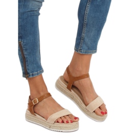 Sandalias alpargatas beige Y-8224 Beige 1