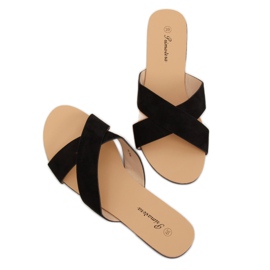 Pantuflas negras mujer negras 930 Black negro 3
