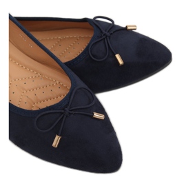 Bailarinas con puntera almendra azul marino 8F58 DK.BLUE 2