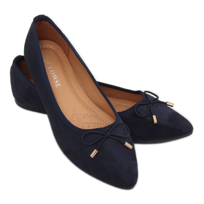 Bailarinas con puntera almendra azul marino 8F58 DK.BLUE 1