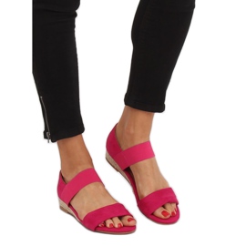 Sandalias alpargatas fucsia 9R71 Rose rosado 2