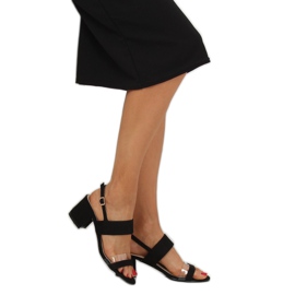 Sandalias de tacón negras 660-1 / SA-2 Black negro 1 Sandalias de tacón negras 660-1 / SA-2 Black negro 1