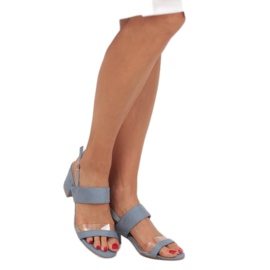 Sandalias de tacón azul 660-1 / SA-2 Blue 1