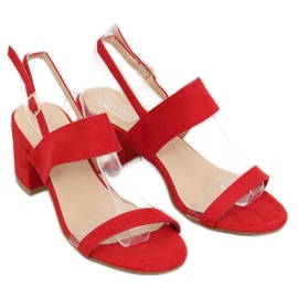 Sandalias de tacón rojo 660-1 / SA-2 Red 3