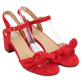 Sandalias rojas de tacón FH-3M22 Red rojo 2