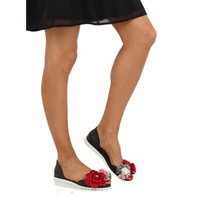 Black Meliski W-13 Black bailarinas negro 2