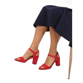 Sandalias rojas en el poste FH-3M25 Rojo 3
