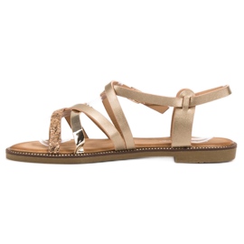 Bestelle Sandalias de mujer doradas dorado 2
