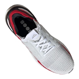 Zapatillas de running adidas UltraBoost 19 M EF1341 blanco rojo 1